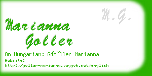 marianna goller business card